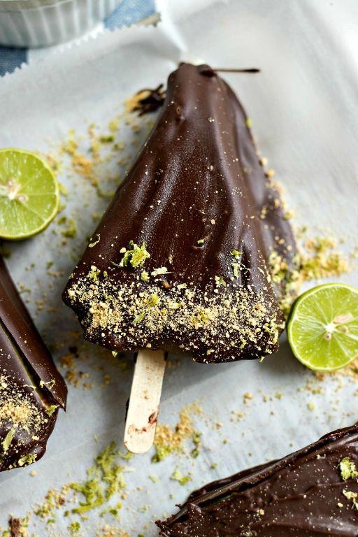 Chocolate Drizzled Authentic Key Lime Pie