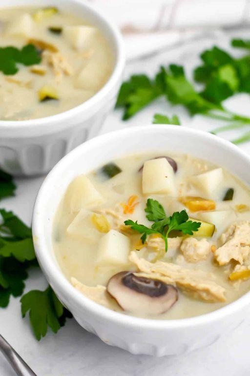 Creamy Vegetarian Green Chile Stew with Potatoes