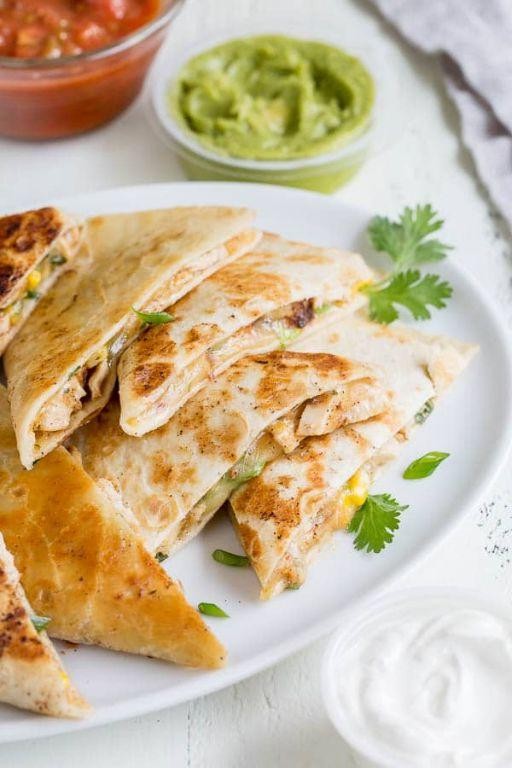 Easy Cheesy Chicken Quesadillas