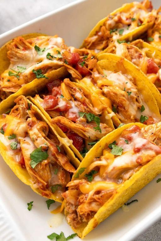 Easy Cheesy Chicken Tacos