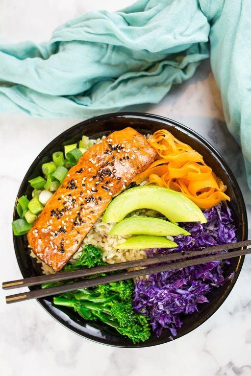 Gluten Free Teriyaki Salmon Bowl