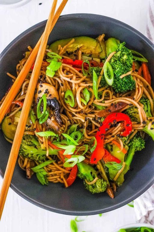 Gluten Free Teriyaki Vegetable Noodles