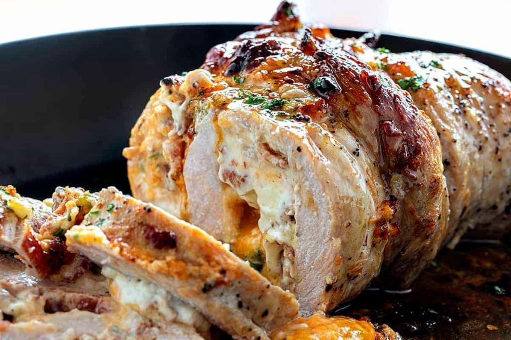 Jalapeno Popper Stuffed Pork Tenderloin