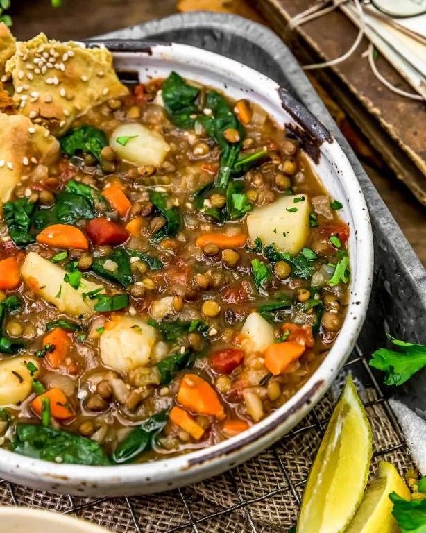 Lemon and Thyme Lentil Soup