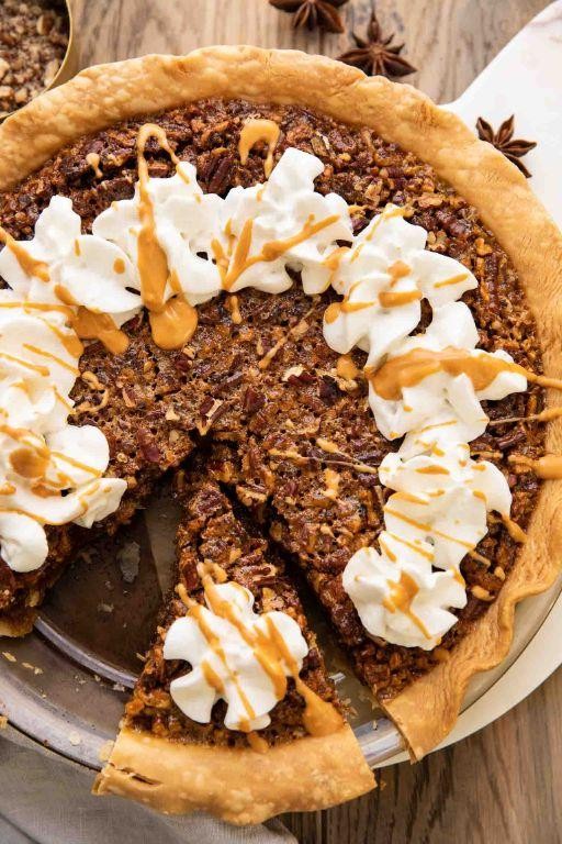 Pecan Crusted Butterscotch Deluxe Pie
