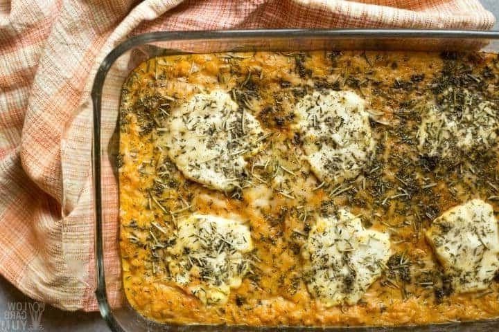 Savory Pumpkin Casserole Souffle with Herbs