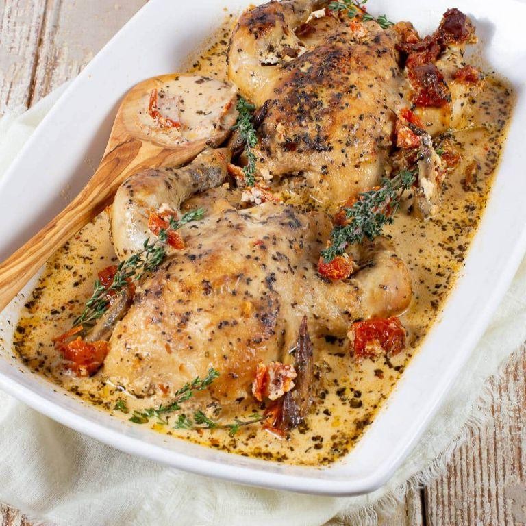 Slow Cooker Cornish Hens in White Wine Sauce