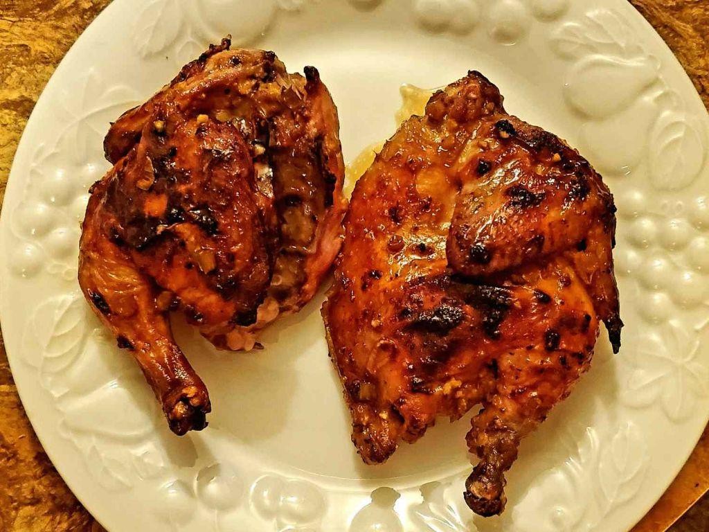 Slow Cooker Cornish Hens with Orange and Ginger