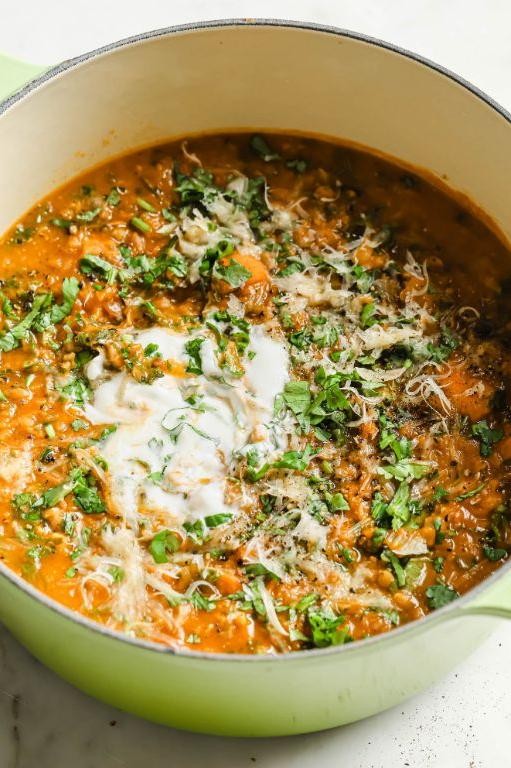 Smoky Paprika Lentil Soup with Lemon