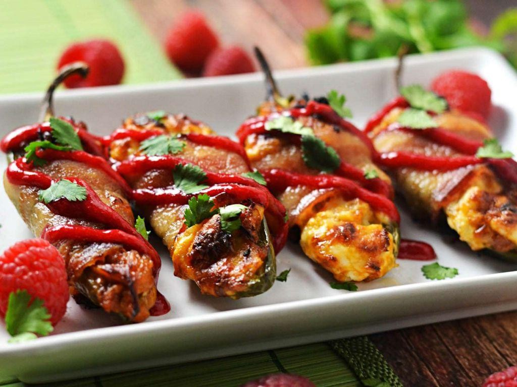 Spicy Jalapeno Popper Pork Tenderloin Skewers