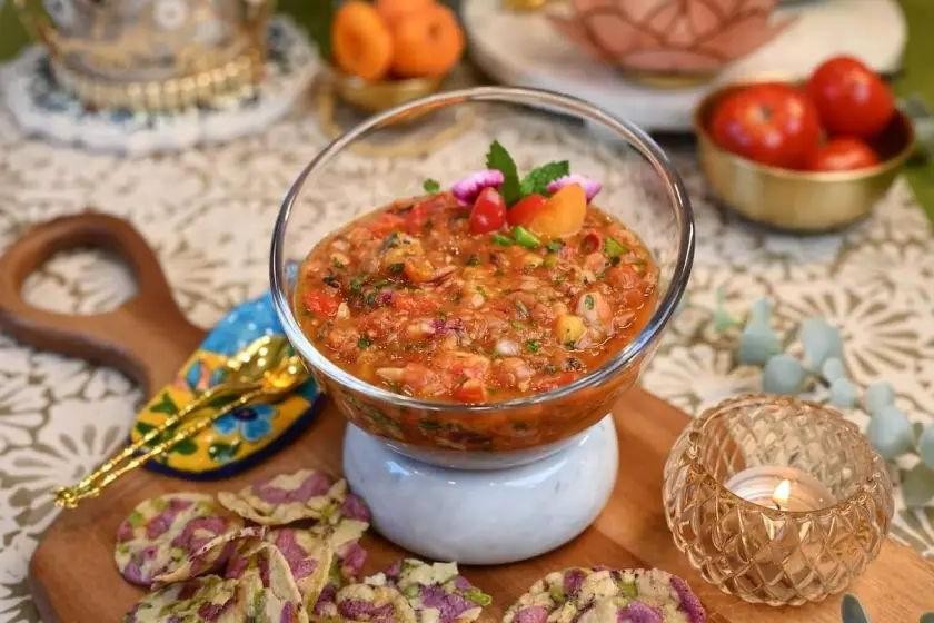 Spicy Summer Tomato Peach Chutney