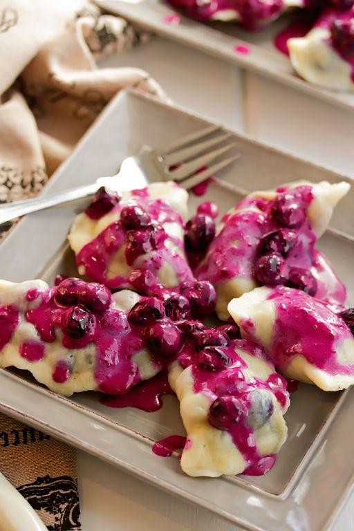 Sweet Blueberry Perogies